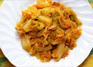 Receta de repollo con pimentón fácil y rápida