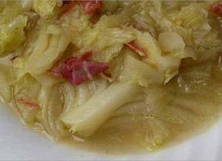 Receta de repollo en su jugo fácil y rápida