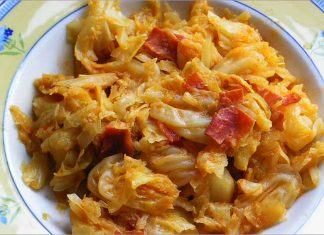 Receta de repollo guisado fácil y rápida