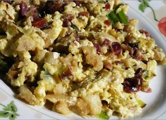 Receta de revuelto de bacalao fácil y rápida