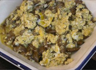 Receta de revuelto de setas fácil y rápida