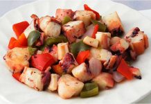 Receta de salpicón de pulpo fácil y rápida