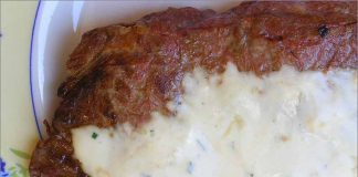 Receta de solomillo con salsa de queso fácil y rápida
