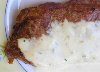 Receta de solomillo con salsa de queso fácil y rápida