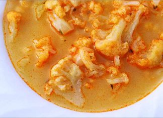 Receta de sopa de coliflor fácil y rápida