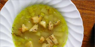 Receta de sopa de verduras con manzana fácil y rápida