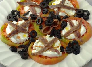 Receta de tomate con mozzarella fácil y rápida