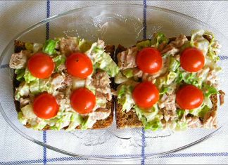 Receta de tosta de atún y huevo duro fácil y rápida