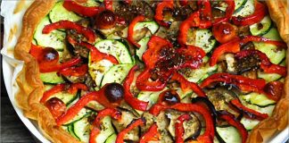 Receta de verduras en hojaldre fácil y rápida